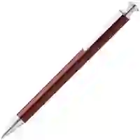 На картинке: Ручка шариковая Attribute, коричневая на белом фоне