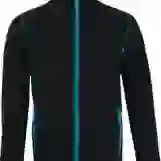 На картинке: Куртка мужская Nova Men 200, черная с ярко-голубым на белом фоне