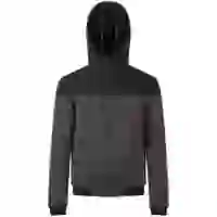 На картинке: Куртка унисекс Voltage, черный меланж с черным на белом фоне