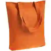 На картинке: Холщовая сумка Avoska, оранжевая на белом фоне