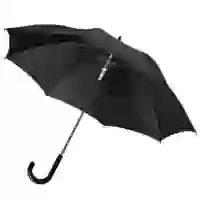 На картинке: Зонт-трость Unit Promo, черный на белом фоне