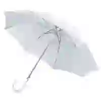 На картинке: Зонт-трость Unit Promo, белый на белом фоне