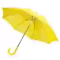 На картинке: Зонт-трость Unit Promo, желтый на белом фоне