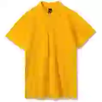 На картинке: Рубашка поло мужская Summer 170, желтая на белом фоне