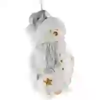 На картинке: Свеча Christmas Twinkle, снеговик на белом фоне