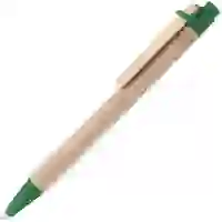 На картинке: Ручка шариковая Wandy, зеленая на белом фоне