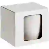 На картинке: Коробка с окном для кружки Window, белая на белом фоне