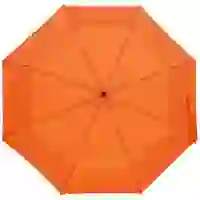 На картинке: Зонт складной Monsoon, оранжевый на белом фоне