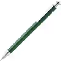 На картинке: Ручка шариковая Attribute, зеленая на белом фоне