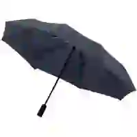 На картинке: Складной зонт doubleDub, темно-синий на белом фоне