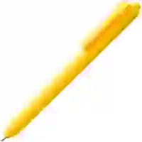 На картинке: Ручка шариковая Hint, желтая на белом фоне