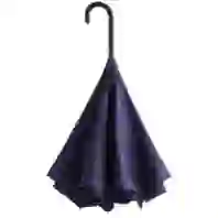 На картинке: Зонт наоборот Unit Style, трость, темно-фиолетовый на белом фоне