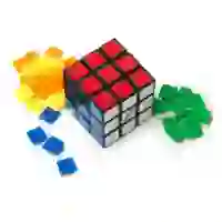 На картинке: Головоломка «Кубик Рубика. Сделай сам» на белом фоне