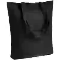 На картинке: Холщовая сумка Avoska, черная на белом фоне