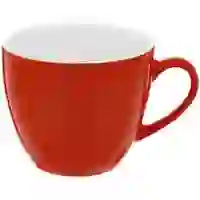 На картинке: Кружка кофейная Refined, красная на белом фоне