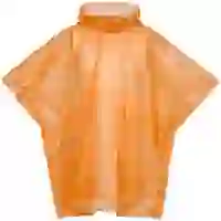 На картинке: Дождевик-пончо RainProof, оранжевый на белом фоне