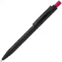На картинке: Ручка шариковая Chromatic, черная с красным на белом фоне