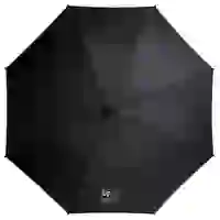 На картинке: Зонт-трость «Разделение труда. Управгений», черный на белом фоне