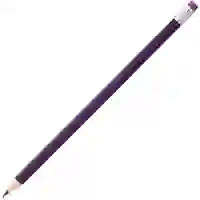 На картинке: Карандаш простой Hand Friend с ластиком, фиолетовый на белом фоне