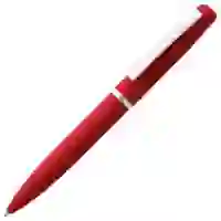 На картинке: Ручка шариковая Bolt Soft Touch, красная на белом фоне
