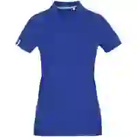 На картинке: Рубашка поло женская Virma Premium Lady, ярко-синяя на белом фоне