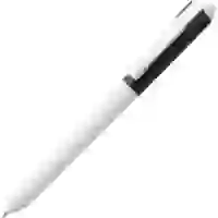 На картинке: Ручка шариковая Hint Special, белая с черным на белом фоне
