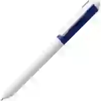 На картинке: Ручка шариковая Hint Special, белая с синим на белом фоне