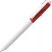 На картинке: Ручка шариковая Hint Special, белая с красным на белом фоне