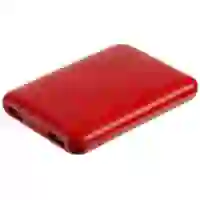 На картинке: Внешний аккумулятор Uniscend Full Feel 5000 mAh, красный на белом фоне