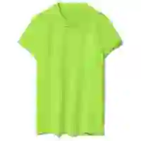 На картинке: Рубашка поло женская Virma Lady, зеленое яблоко на белом фоне