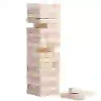 На картинке: Игра «Деревянная башня», большая на белом фоне