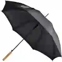 На картинке: Зонт-трость Lido, черный на белом фоне