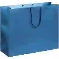 На картинке: Пакет бумажный «Блеск», большой, синий на белом фоне