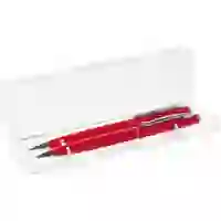 На картинке: Набор Phrase: ручка и карандаш, красный на белом фоне