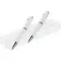 На картинке: Набор Phase: ручка и карандаш, белый на белом фоне