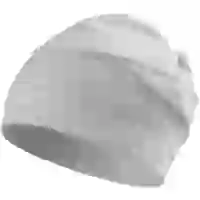 На картинке: Шапка HeadOn, серый меланж на белом фоне
