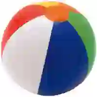 На картинке: Надувной пляжный мяч Sunny Fun на белом фоне