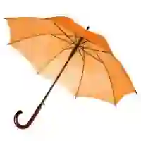 На картинке: Зонт-трость Standard, оранжевый на белом фоне