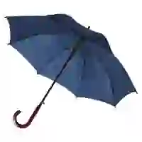 На картинке: Зонт-трость Standard, темно-синий на белом фоне