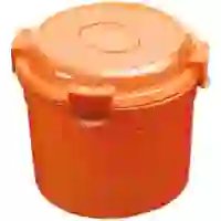 На картинке: Ланчбокс Barrel Roll, оранжевый на белом фоне