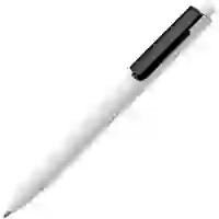 На картинке: Ручка шариковая Rush Special, бело-черная на белом фоне