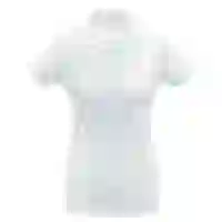 На картинке: Рубашка поло женская ID.001 белая на белом фоне