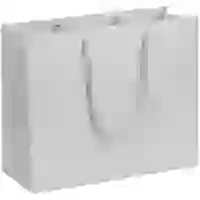 На картинке: Пакет бумажный Porta S, серый на белом фоне