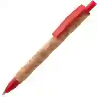 На картинке: Ручка шариковая Grapho, красная на белом фоне