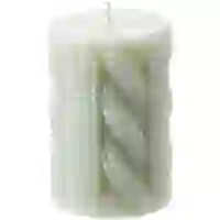 На картинке: Свеча Homemate Cylinder, зеленая на белом фоне