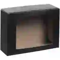 На картинке: Коробка с окном Visible, черная, уценка на белом фоне