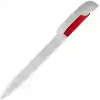 На картинке: Ручка шариковая Bio-Pen, белая с красным на белом фоне