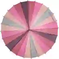 На картинке: Зонт-трость «Спектр», розовый на белом фоне