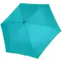 На картинке: Зонт складной Zero 99, голубой на белом фоне
