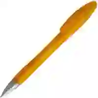 На картинке: Ручка шариковая Mon, оранжевая на белом фоне